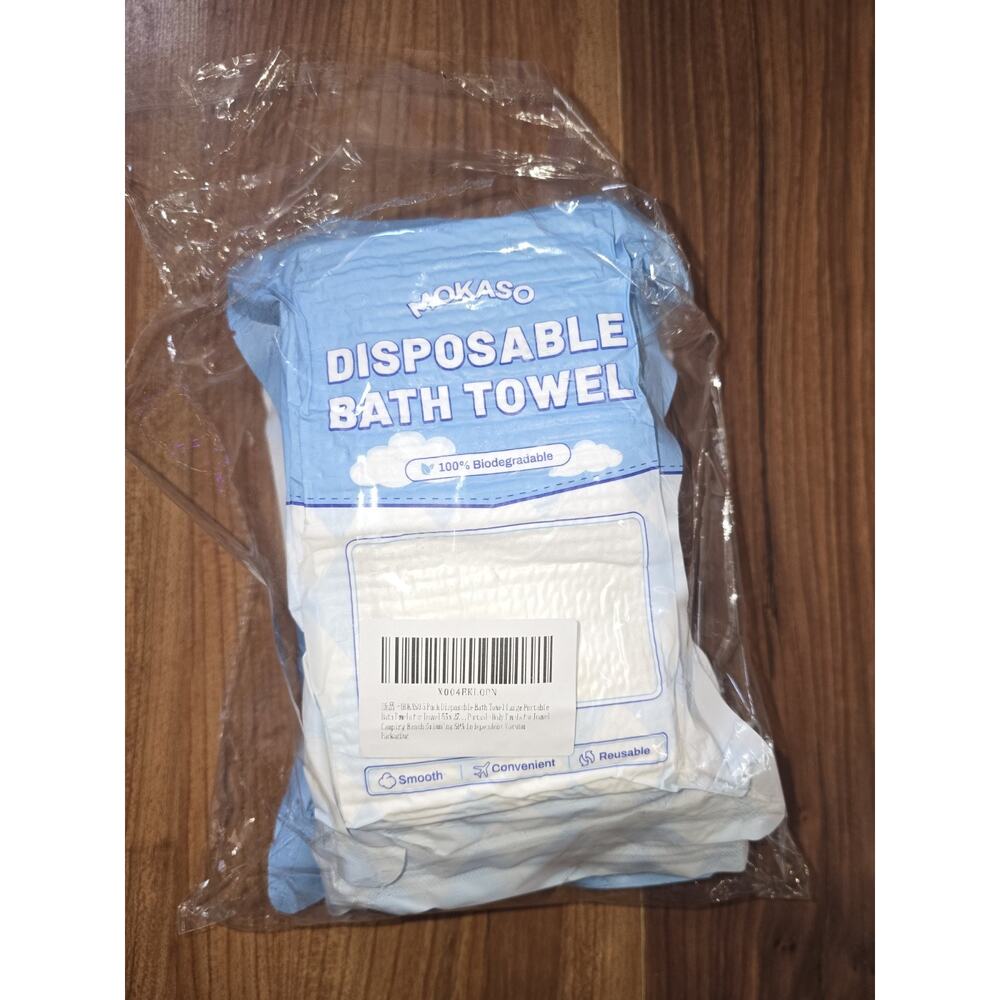 5 Pack Disposable Bath Towel Large Portable Bath Towels for Travel 55 x 27.5...